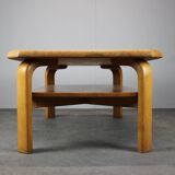 Mid-century Scandinavian conference table in solid birch, 1980s