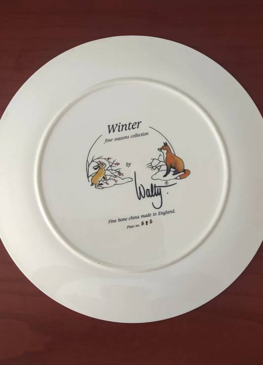 Walty Dudok van Heel "Winter" Wall Plate