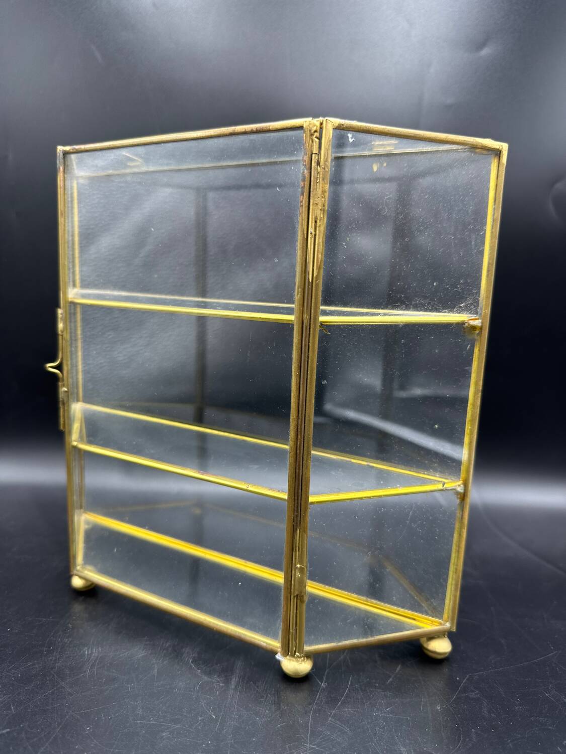 Brass display case
