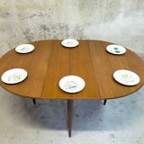 Vintage teak round table