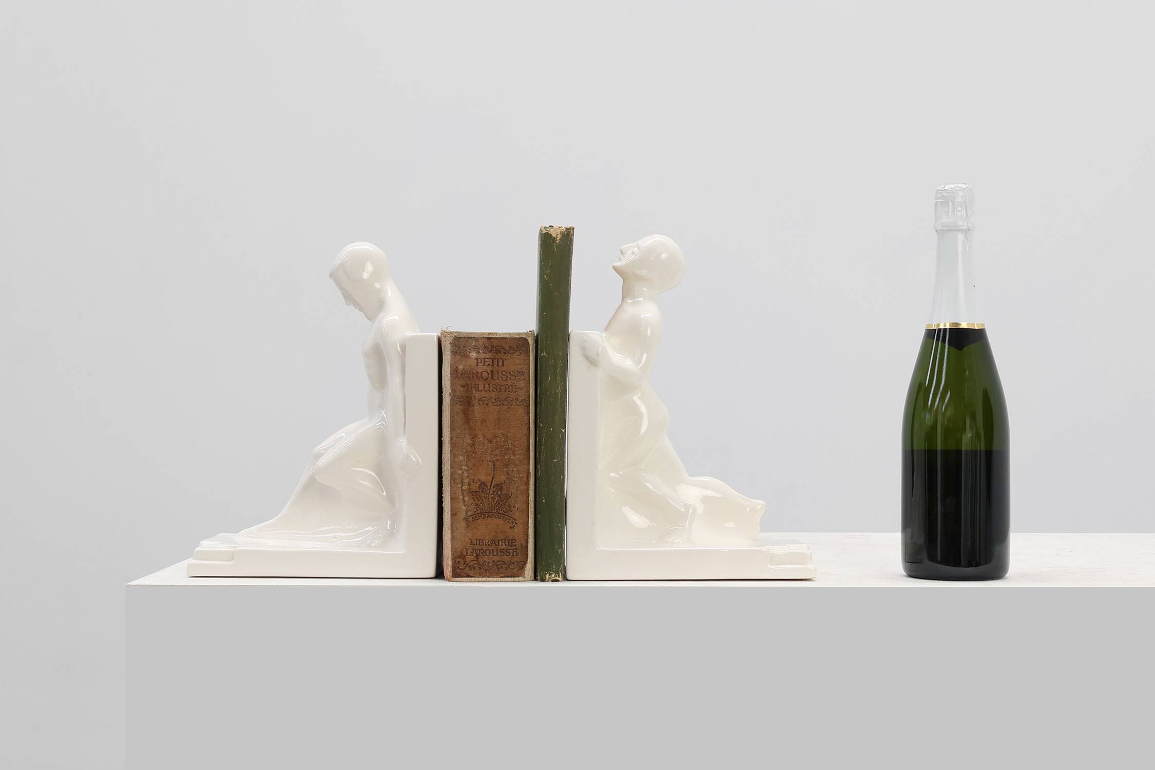 Pair Ceramic bookends by Godofridus Boonekamp for Plateelbakkerij Schoonhov