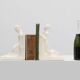 Pair Ceramic bookends by Godofridus Boonekamp for Plateelbakkerij Schoonhov