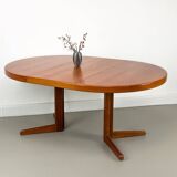 Table de Salle à Manger Ronde en Teck par HW Klein pour Bramin, Danemark, 1960s