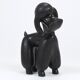 Charming figurine sculpture of a poodle dog by Leopold Anzengruber, Austria, 1950s.
