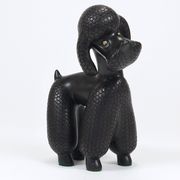 Charming figurine sculpture of a poodle dog by Leopold Anzengruber, Austria, 1950s.