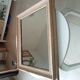 Antique 19th century mirror in carved solid wood 65*54cm