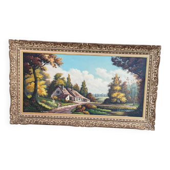 Painting by Henri Thiery, oil on canvas, 117x68cm.