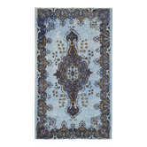 Overdyed Wool Vintage Handmade Carved Rug 173 cm x 296 cm