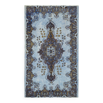 Tapis vintage en laine surteinte sculpté à la main 173 cm x 296 cm