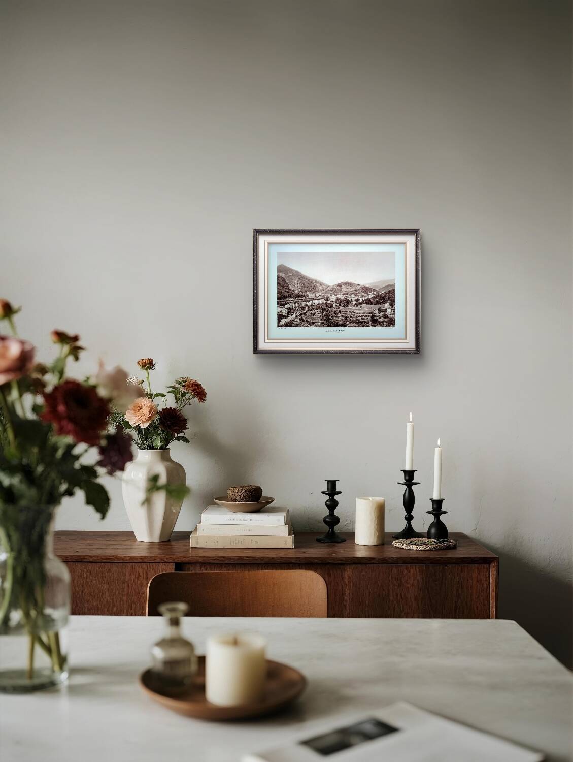 Amélie-les-Bains, vintage, photo print from 1935.