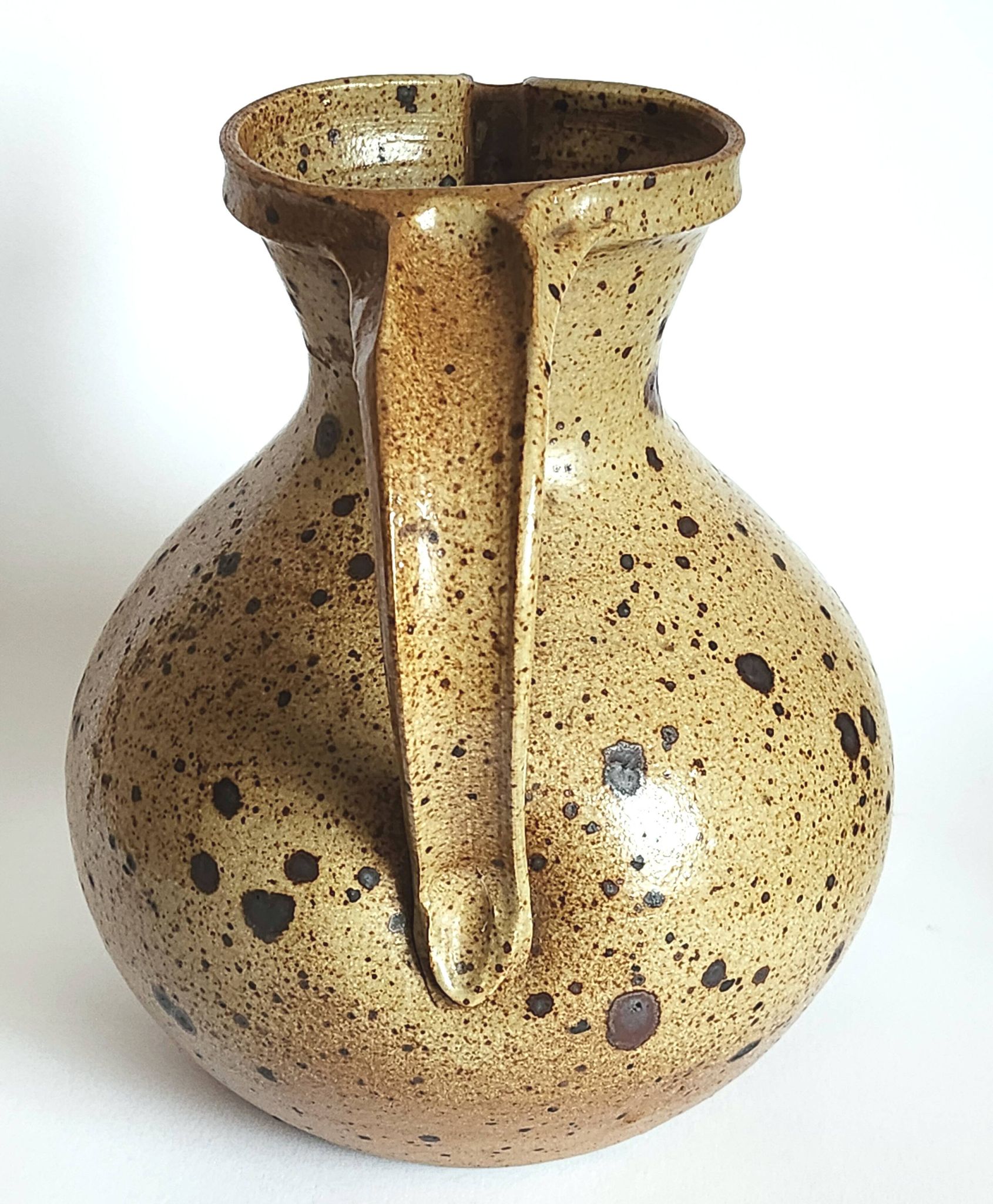 Pichet vase en grès pyrité 20 cm