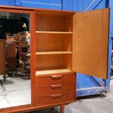 Vintage teak wardrobe