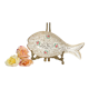 Ceramic ravier, fish shape, Sarreguemines