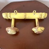 Antique coat rack with 2 hooks