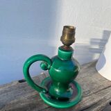 Vallauris lamp in green ceramic