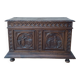 Breton chest in carved wood