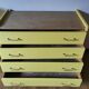 Vintage chest of drawers restyled feet compass