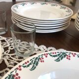 Series of plates Holly "Christmas"