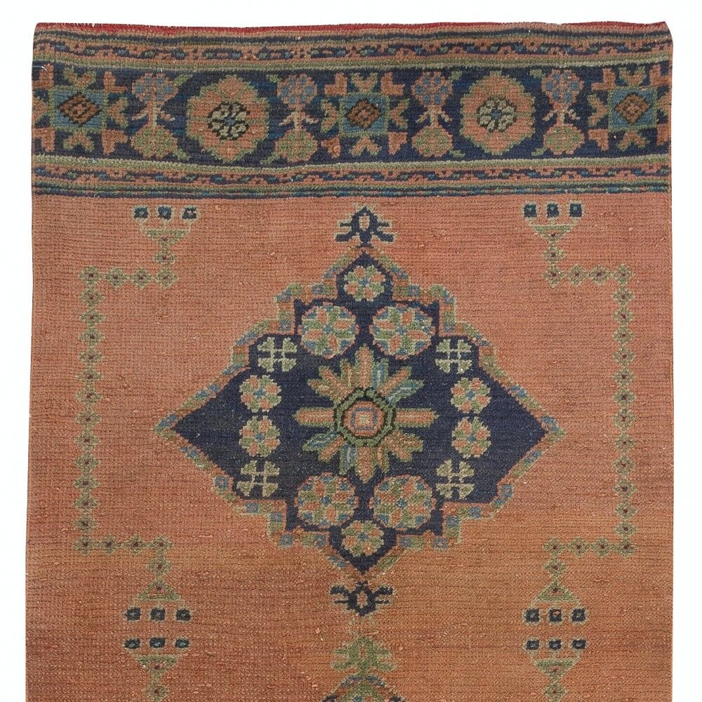 Vintage Runner Rug for Kitchen. Handmade Hallway Rug. Turkish Stair Rug