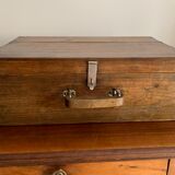 Antique wooden suitcase
