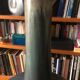 Blue ceramic lamp foot sign Karlsruhe circa 1960