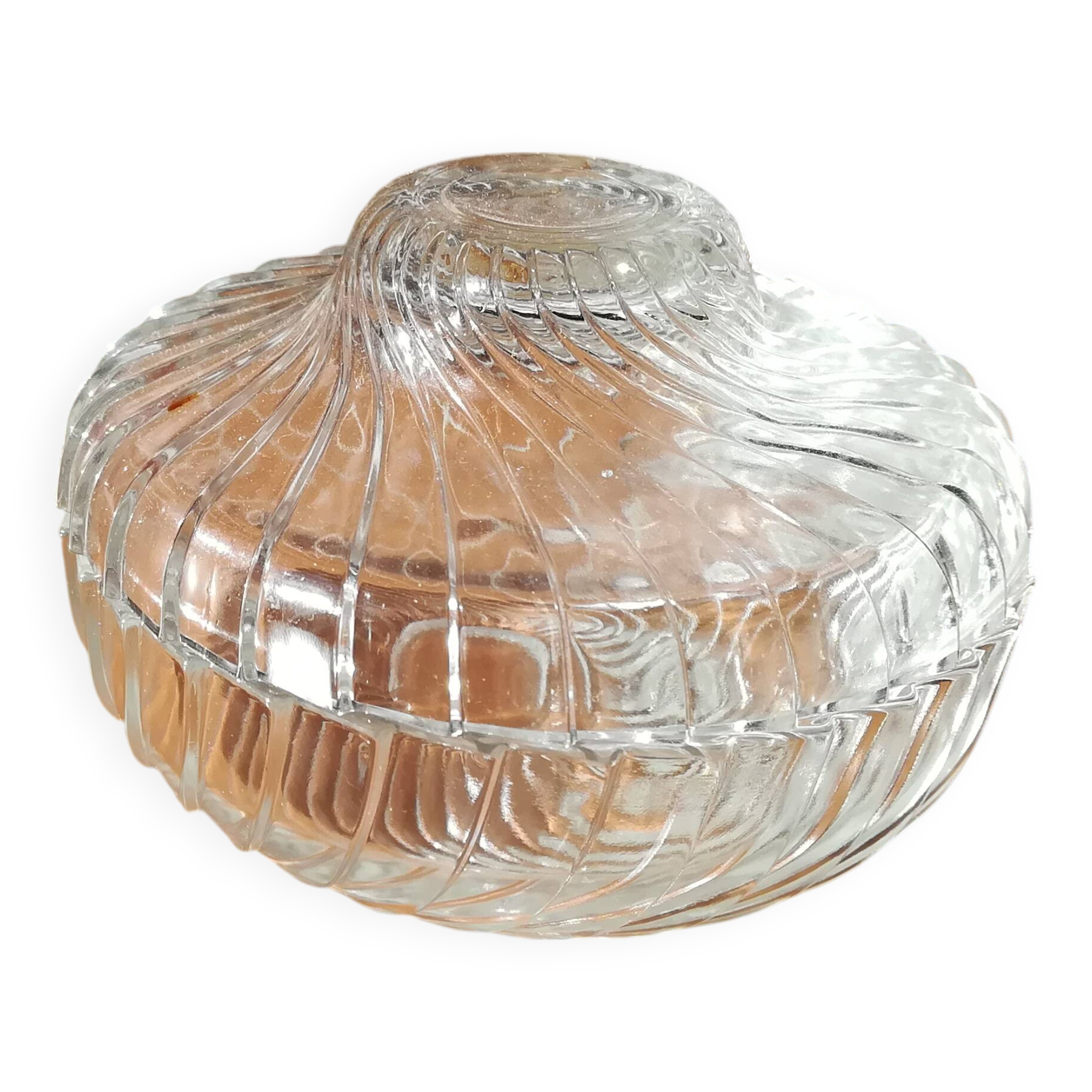 Twisted Glass Candy Bowl