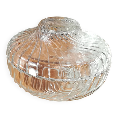 Sucrier Bonbonnière en verre torsadé