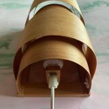 Mid-Century Modern Pine Veneer Wall Lamp by Translandia, Denmark 1960s