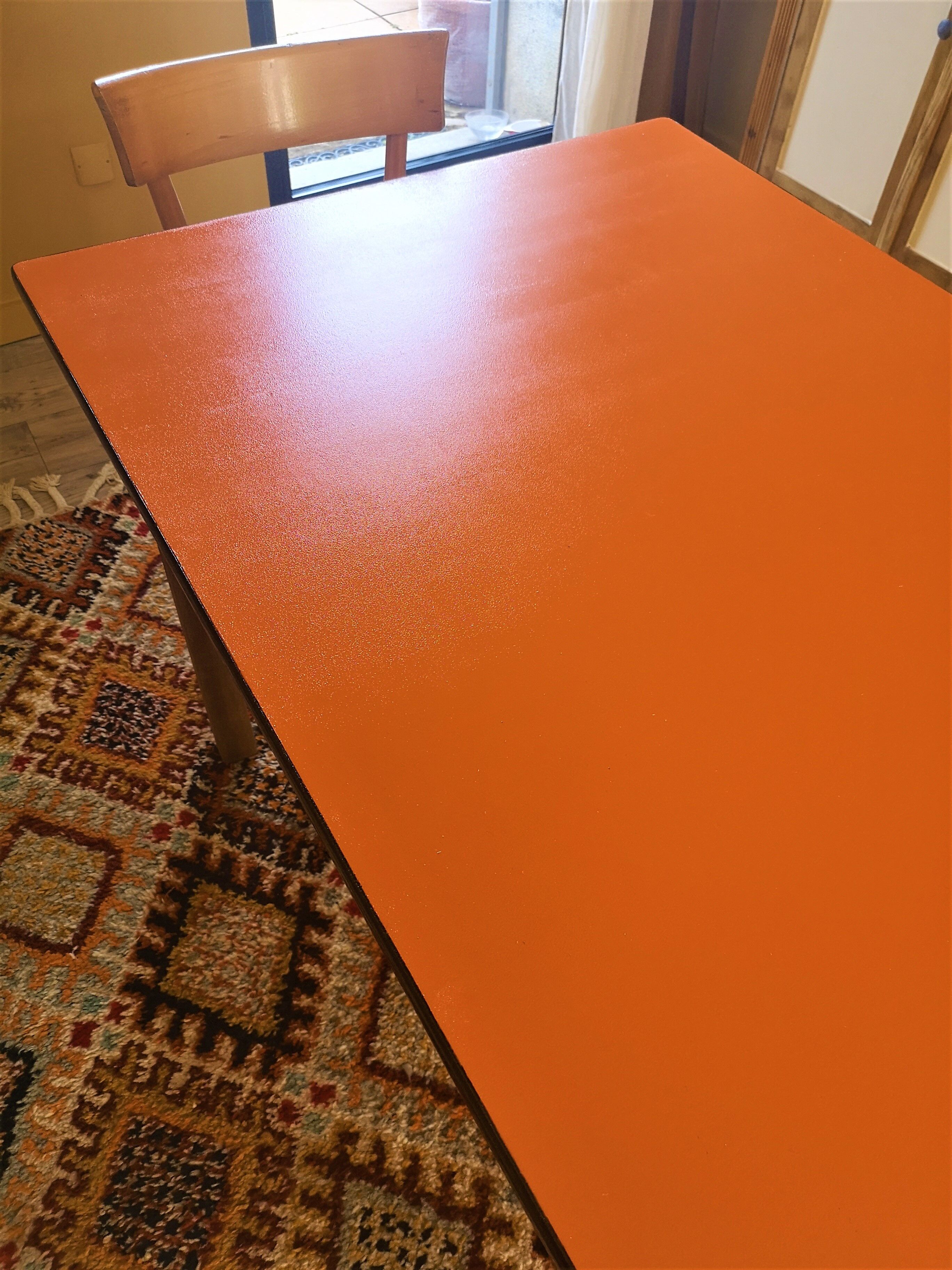 Vintage farm table formica and wood