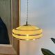 Suspension in green granite glass with gold edging - 4 copies in stock