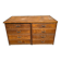Meuble de métier ancien en chêne à huit tiroirs