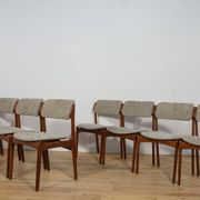 Mid-Century Model 49 Dining Chairs in Teak by Erik Buch for Odense Machine Gunning, 1960s, Set of 8
