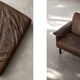 Mid-Century Danish Modern 2-Seater Brown Leather Sofa 3330 by  Arne Vodder