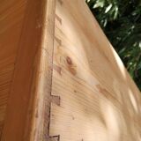 Meuble haut, vitrine en pin
