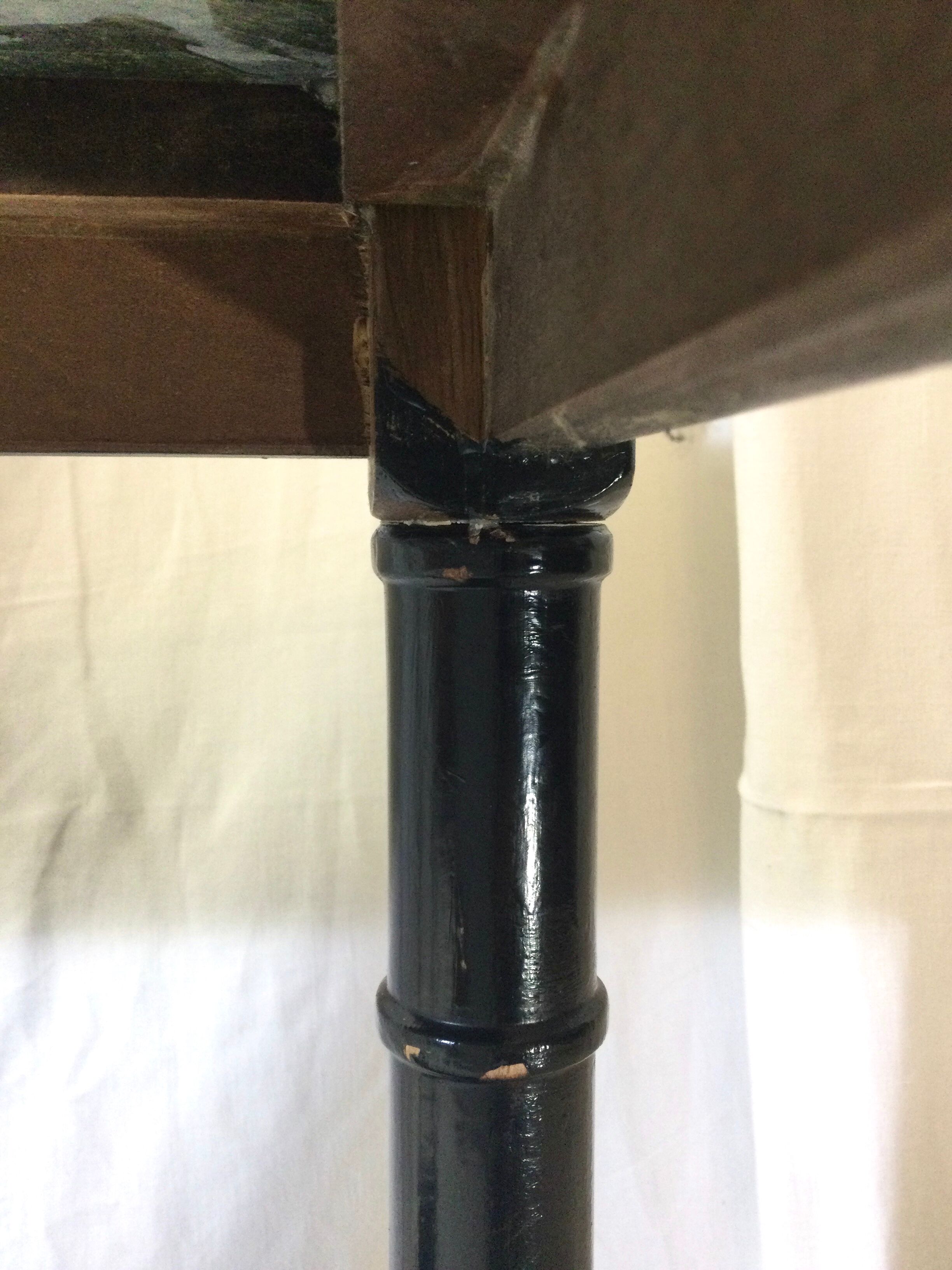 Wood and marble console