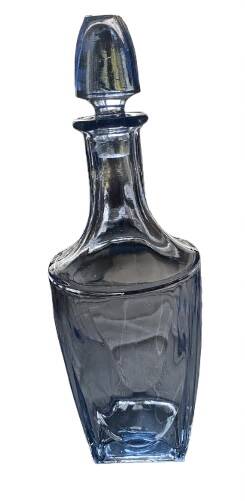 Blue glass carafe