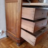 19th century pitch pine weekly style secretary