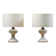 Lampes de table blanches ML1 par Ingo Maurer pour M-Design