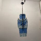 Midcentury Glass Blue Light Pendant 1970’s