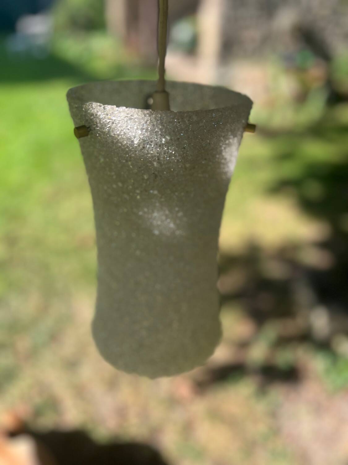 Vintage perspex pendant light