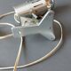 Vintage 1960 brushed aluminum clamp spotlight.