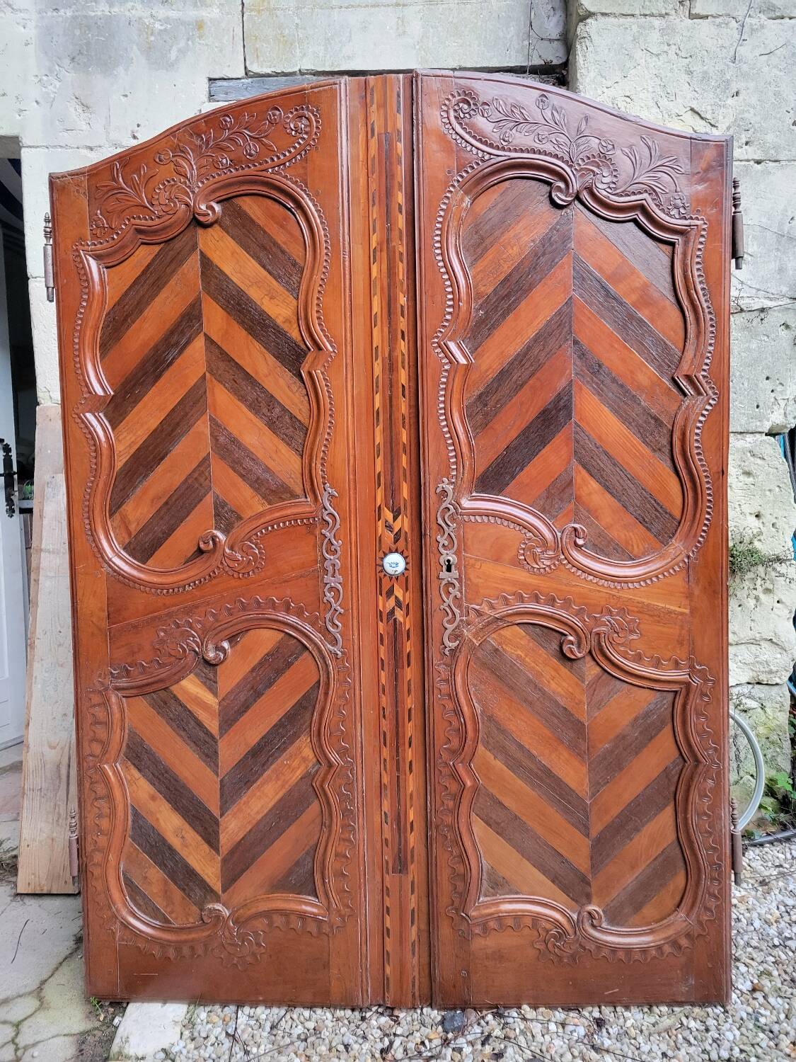 Pair of wall cupboard doors
