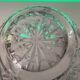 Vintage Crystal Balloon Vase Height 28cm