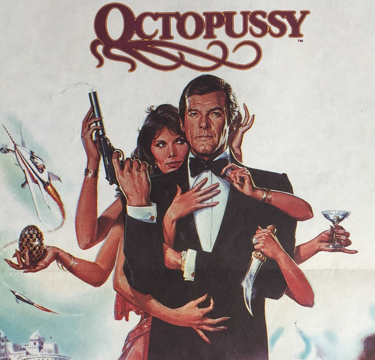 Affiche cinéma "Octopussy" James Bond, 1983