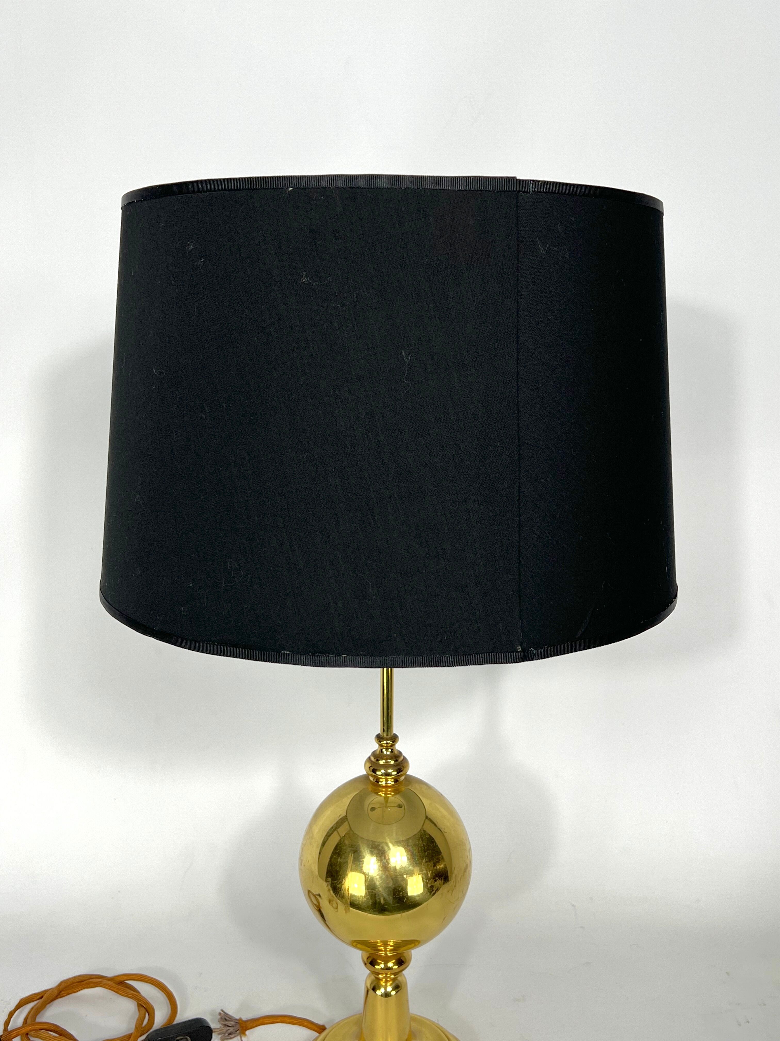 Mid-century Italian brass table lamp from 50s