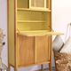 Vintage writing desk with canning doors