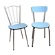 Duo de chaises en formica des années 60