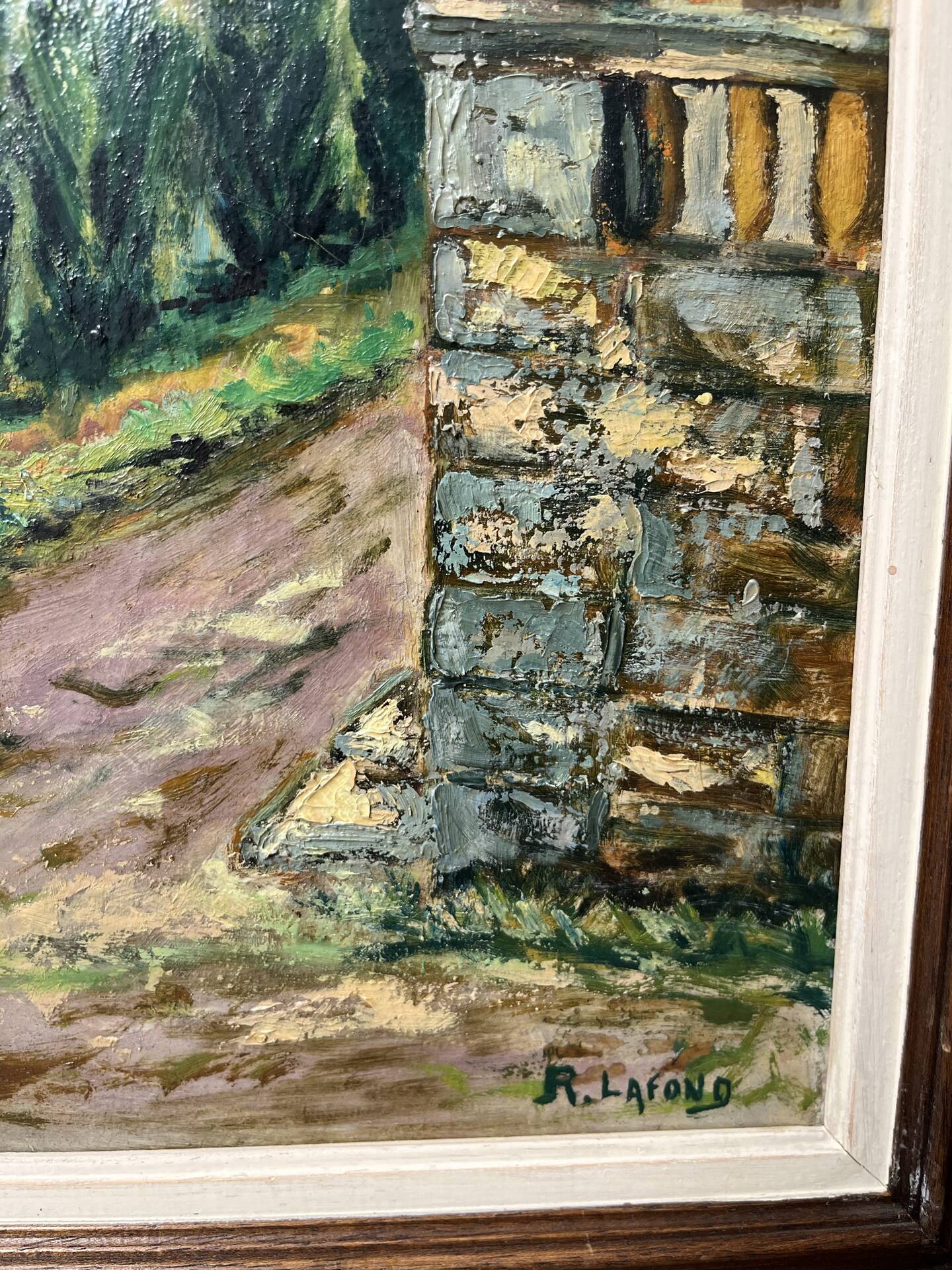 Oil on canvas wooden frame "In the Esterel"