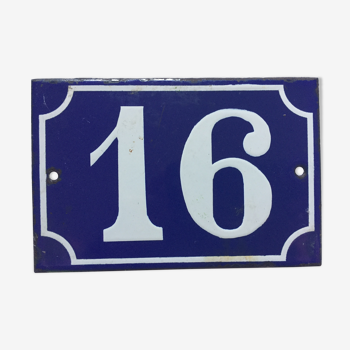 Plaque de rue n°16