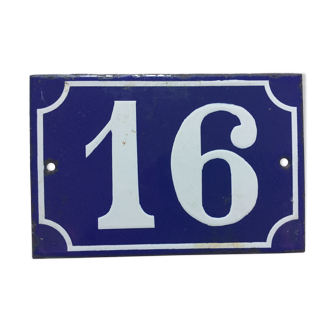 Plaque de rue n°16